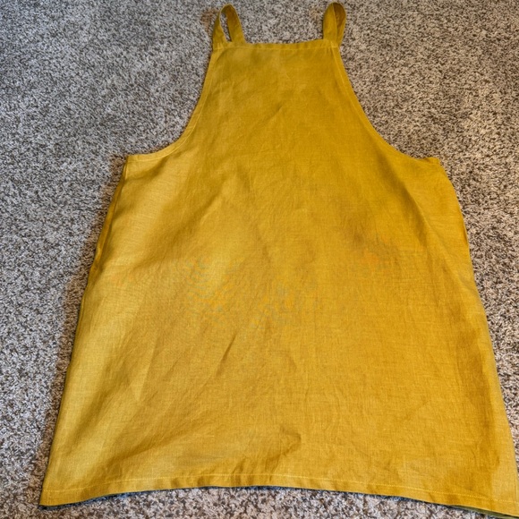 Maker & Mineral Dresses & Skirts - Maker & Mineral Mustard Yellow Linen Jumper- S